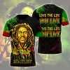 BML230324L57 mk Bob Marley 3D T-Shirt BML230324L57 Idea Fanatic