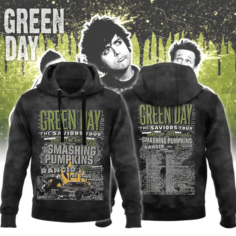 BS040424LNQ12VKH mk hd Green Day The Saviors Tour 2024 Hoodie Shirt BS040424LNQ12VKH Idea Fanatic