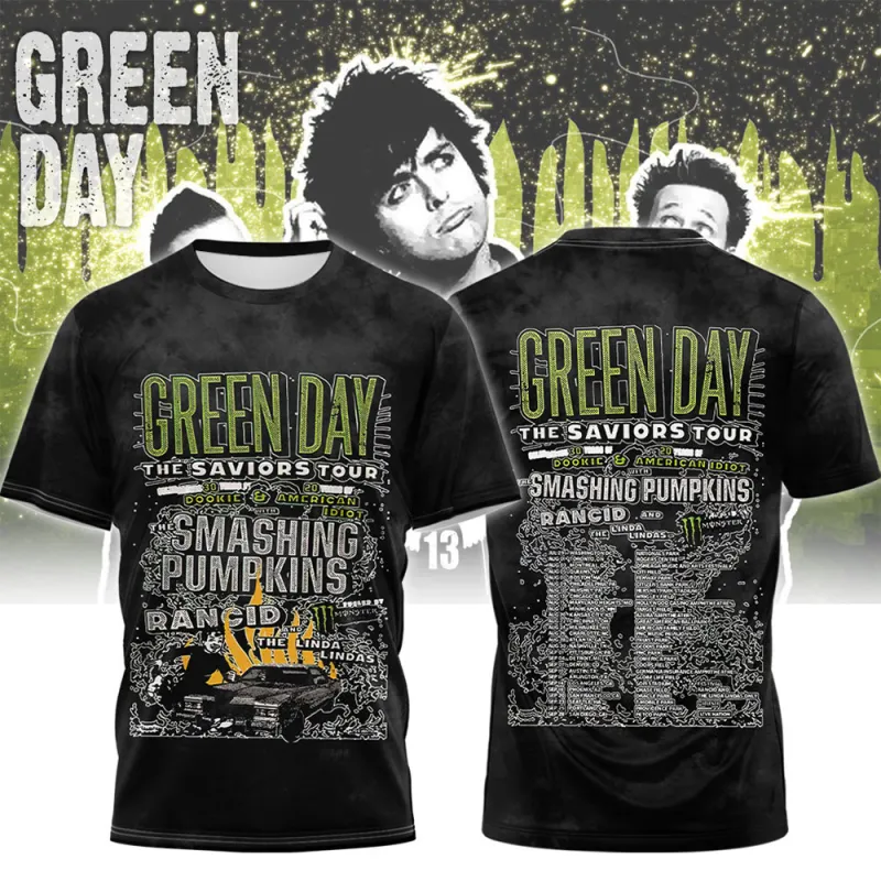 BS040424LNQ12VKH mk ts Green Day The Saviors Tour 2024 Hoodie Shirt BS040424LNQ12VKH Idea Fanatic