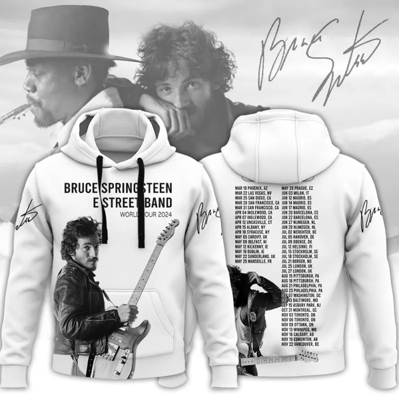 BS040424LNQ6VKH mk hd Bruce Springsteen E Street Band Tour 3D Hoodie Shirt BS040424LNQ6VKH Idea Fanatic