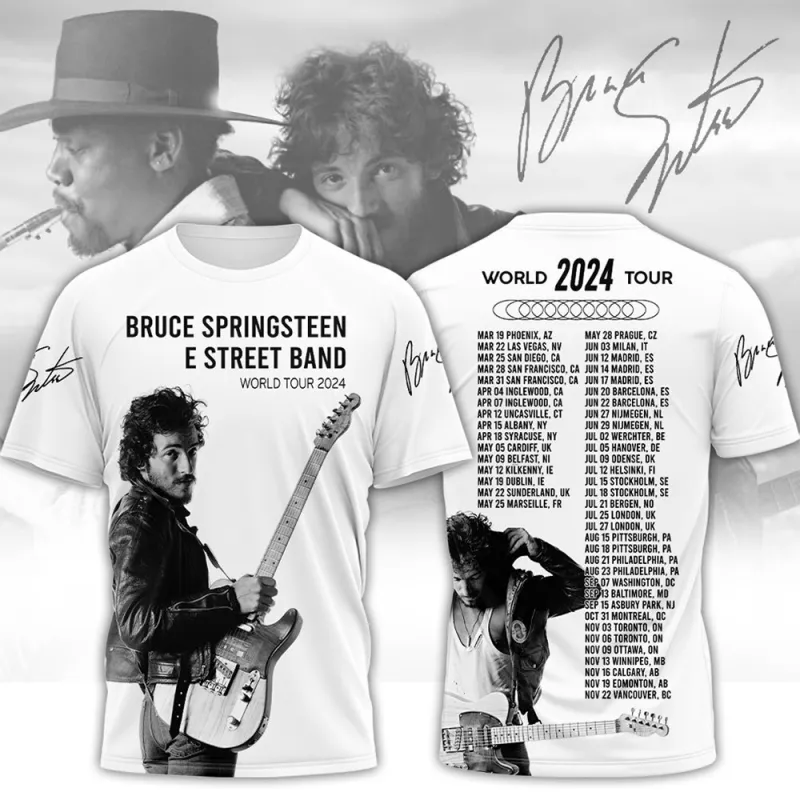 BS040424LNQ6VKH mk Bruce Springsteen E Street Band Tour 3D Hoodie Shirt BS040424LNQ6VKH Idea Fanatic