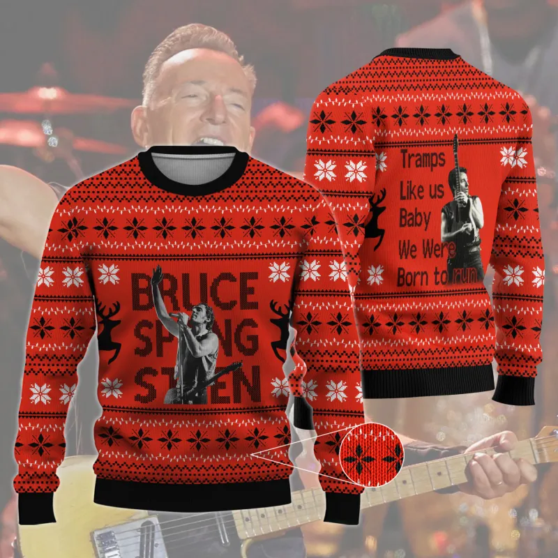 BS130923LNQ3VKH mk Bruce Springsteen Ugly Sweater BS130923LNQ3VKH Idea Fanatic