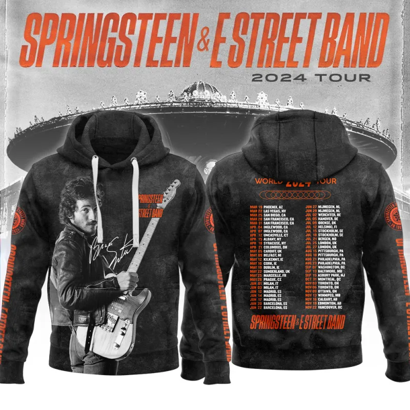 BS230424LNQ5TTT mk2 Bruce Springsteen and The E Street Band 2024 Tour Hoodie Shirt BS230424LNQ5TTT Idea Fanatic