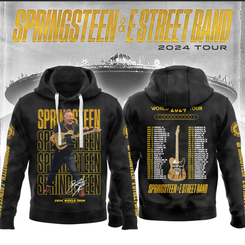 BS230424LNQ6TTT mk2 Bruce Springsteen and The E Street Band 2024 Tour Hoodie Shirt BS230424LNQ6TTT Idea Fanatic