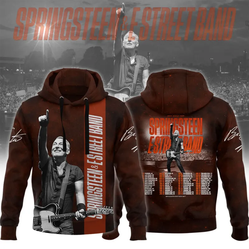 BS290324LNQ4VKH mk hd Bruce Springsteen and The E Street Band Add 2024 Tour Hoodie Shirt BS290324LNQ4VKH Idea Fanatic