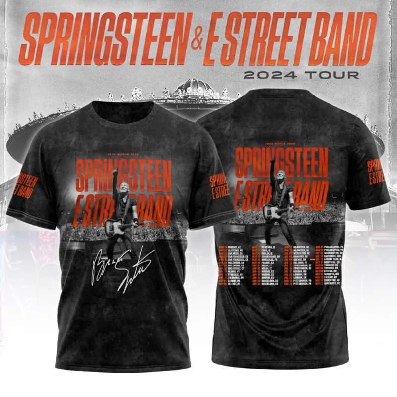 BS290324LNQ5TTT mk1 Bruce Springsteen and The E Street Band Add 2024 Tour Hoodie Shirt BS290324LNQ5TTT Idea Fanatic