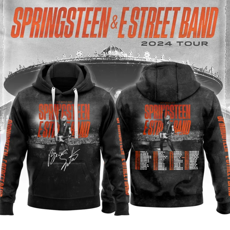 BS290324LNQ5TTT mk2 Bruce Springsteen and The E Street Band Add 2024 Tour Hoodie Shirt BS290324LNQ5TTT Idea Fanatic