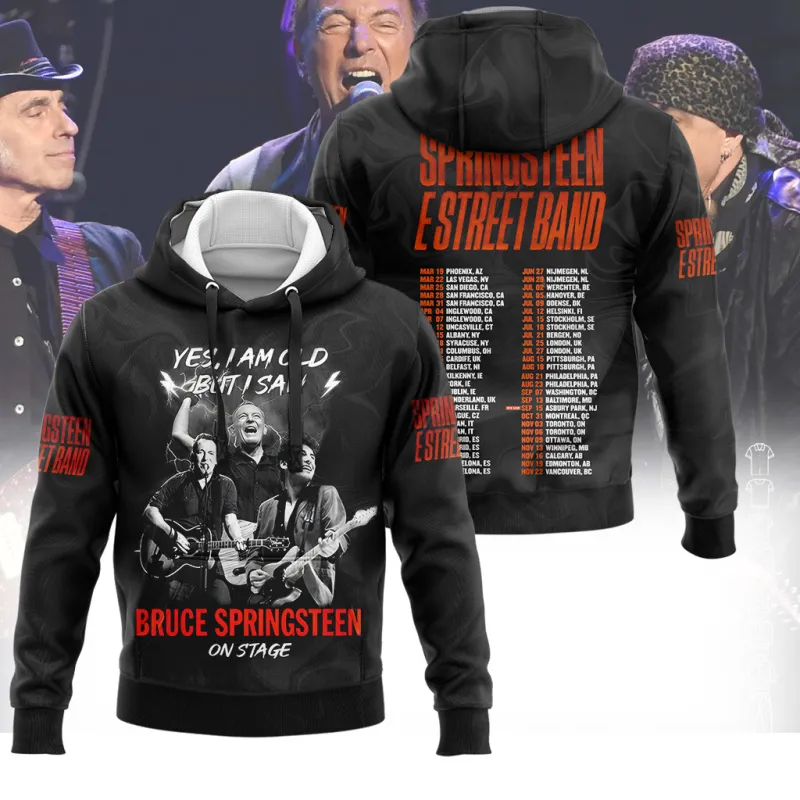 BS290324LNQ6DKD mk Bruce Springsteen E Street Band Tour Hoodie Shirt BS290324LNQ6DKD Idea Fanatic