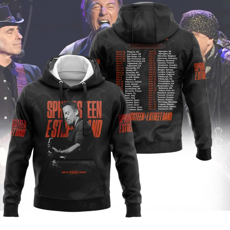 BS290324LNQ9DKD mk Bruce Springsteen E Street Band Tour Hoodie Shirt BS290324LNQ9DKD Idea Fanatic