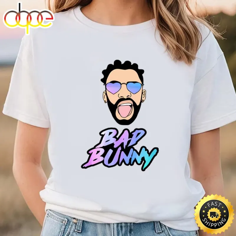 Bad Bunny Face Shirt For Fan jgd7su Bad Bunny Face Shirt For Fan IDF156713 Idea Fanatic