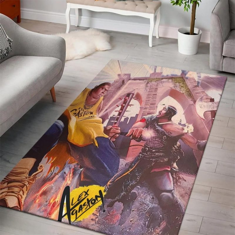 Biggie Smalls Vs Tupac Freestyle Hip hop Rug Biggie Smalls Vs Tupac Freestyle Hip-hop Rug IFDDRRUG0004 Idea Fanatic