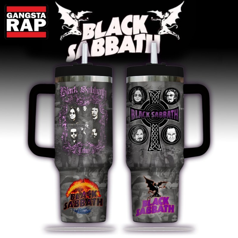 Black Sabbath Music Stanley Tumbler 40oz Black Sabbath Music Stanley Tumbler 40oz IFDD40OZ0021 Idea Fanatic