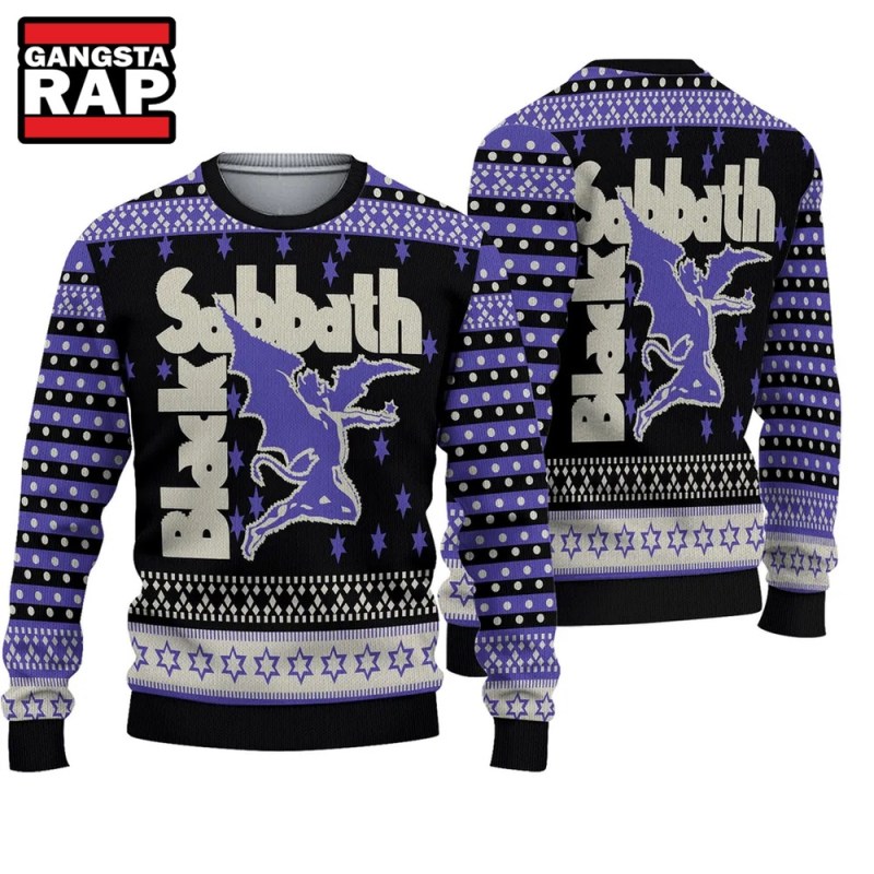 Black Sabbath Rock Band Fans Gift Ugly Christmas Sweater Black Sabbath Rock Band Fans Gift Ugly Christmas Sweater IFDDUSW0034 Idea Fanatic