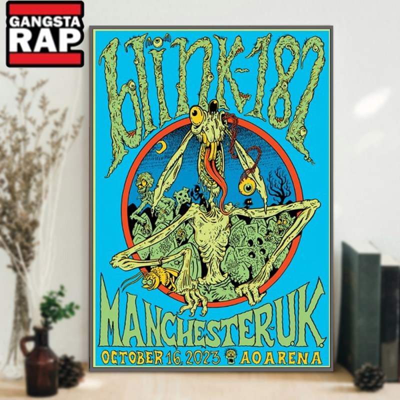 Blink 182 16 October Event Manchester Poster Canvas Art Blink-182 16 October Event Manchester Poster Canvas Art IDFCWA0080 Idea Fanatic