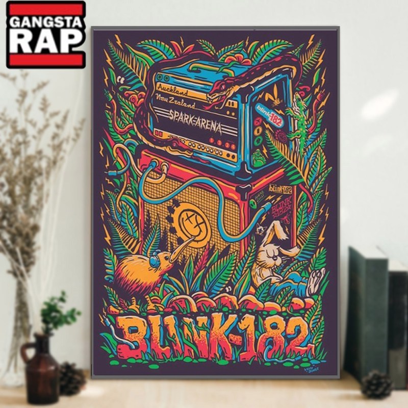 Blink 182 Spark Arena Auckland New Zealand Tour Poster Canvas Art Blink-182 Spark Arena Auckland New Zealand Tour Poster Canvas Art IDFCWA0068 Idea Fanatic