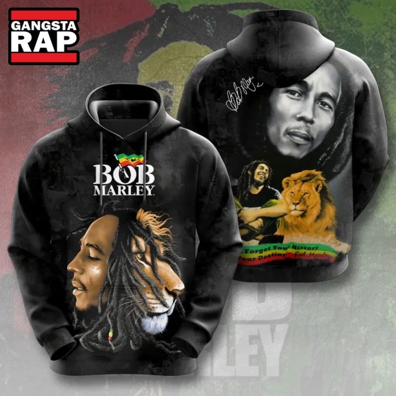 Bob Marley And Lion Music Graphics 3D Hoodie Bob Marley And Lion Music Graphics 3D Hoodie IFDDHD0155 Idea Fanatic