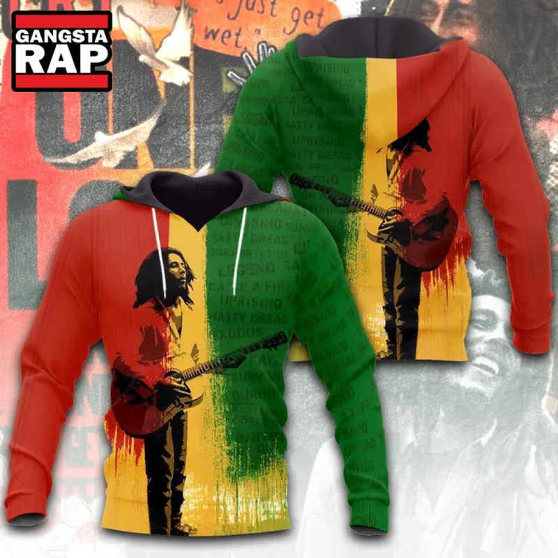 Bob Marley Guitar Music All Over Print Hoodie Bob Marley Guitar Music All Over Print Hoodie IFDDHD0147 Idea Fanatic