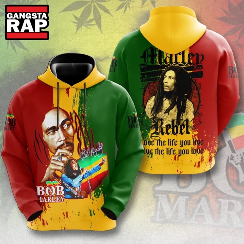 Bob Marley Lover The Life You Live 3D Hoodie Bob Marley Lover The Life You Live 3D Hoodie IFDDHD0143 Idea Fanatic