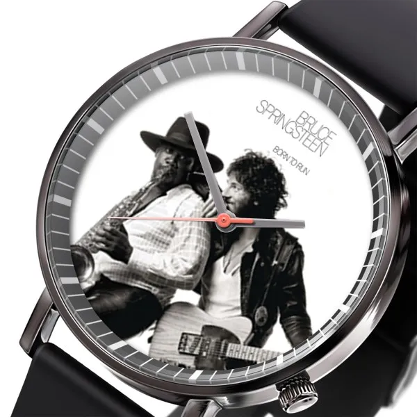 Bruce Springsteen Black Leather Watch TANTN4760 mk 2 Bruce Springsteen Black Leather Watch IDF947040 Idea Fanatic