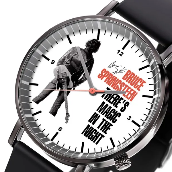 Bruce Springsteen Black Leather Watch HOATT4457 2 Bruce Springsteen Black Leather Watch IDF947038 Idea Fanatic