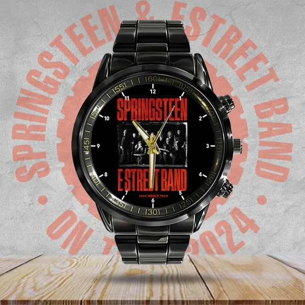 Bruce Springsteen Black Stainless Steel Watch HOATT4690 Bruce Springsteen Black Stainless Steel Hand Watch IDF946875 Idea Fanatic