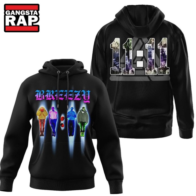 Chris Brown 11 11 Tour 2024 Breezy Unisex Hoodie Chris Brown The 1111 Tour 2024 Schedule 3D Hoodie IFDDHD0003 Idea Fanatic