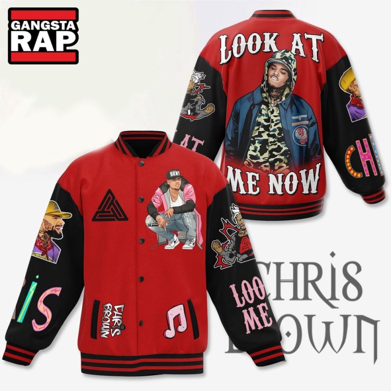 Chris Brown 1111 Tour Look At Me Now Baseball Jacket Chris Brown 1111 Tour Look At Me Now Varsity Jacket IFDDVJK0004 Idea Fanatic