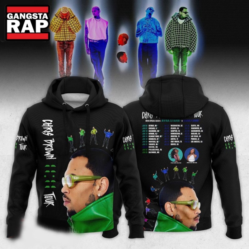 Chris Brown The 1111 Tour 2024 Schedule 3D Hoodie Chris Brown The 1111 Tour 2024 Schedule 3D Hoodie IFDDHD0002 Idea Fanatic