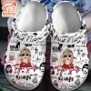 Custom Name Beautiful Singer Taylor Swift White Clogs For Fans Custom Name Beautiful Singer Taylor Swift White Clogs IDF77521 Idea Fanatic