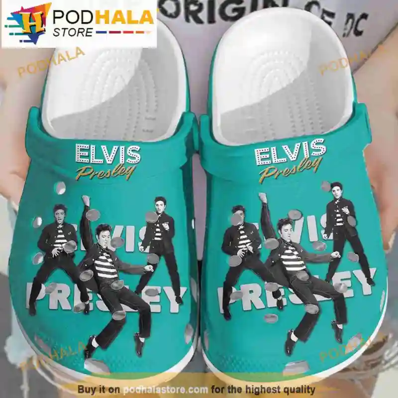 Dance King Of Rock And Roll Elvis Presley Light Blue 3D Crocs Dance King Of Rock And Roll Elvis Presley Light Blue 3D Crocs IDF135060 Idea Fanatic