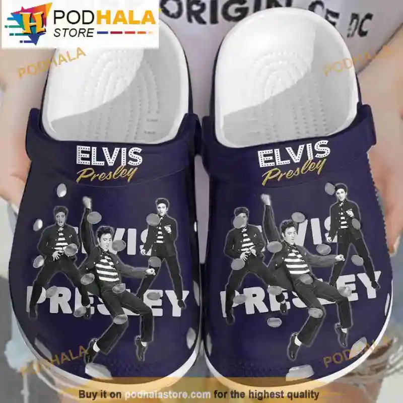 Dance King Of Rock And Roll Elvis Presley Purple 3D Crocs Funny Crocs Dance King Of Rock And Roll Elvis Presley Purple 3D Crocs IDF135062 Idea Fanatic