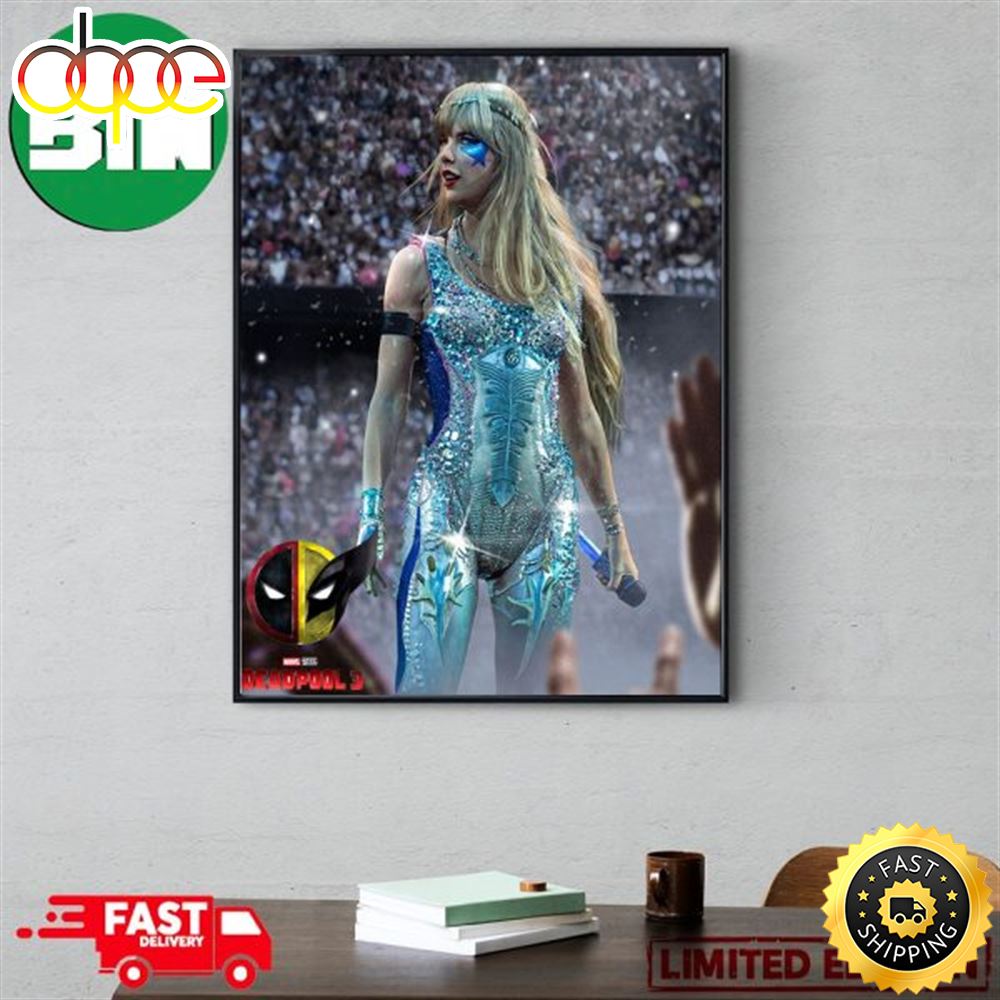 Dazzler Deadpool 3 With Taylor Swift by BossLogic Home Decor Poster Canvas phcywj Dazzler Deadpool 3 With Taylor Swift Poster Canvas IDF137533 Idea Fanatic
