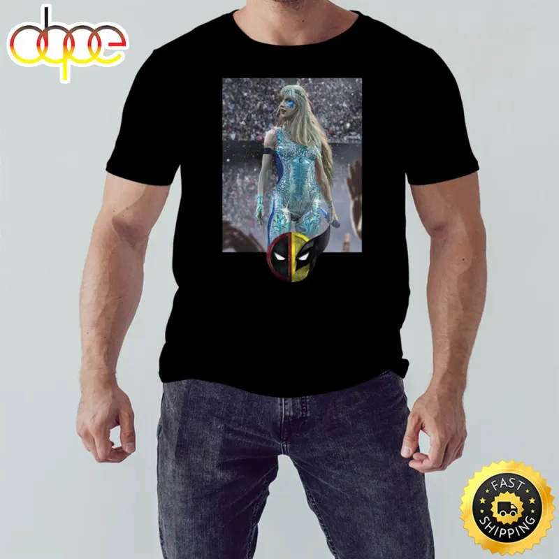 Dazzler Deadpool 3 With Taylor Swift by BossLogic T Shirt kyn4g8 Dazzler Deadpool 3 With Taylor Swift by BossLogic T-Shirt IDF137564 Idea Fanatic