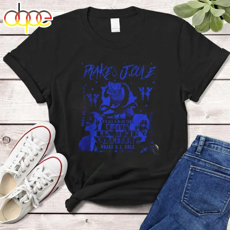 Drake J Cole Big As The What Tour 90s Rap Shirt Bootleg Vintage Its All Blur Tour Shirt Drake J Cole Big As The What Tour 90s Rap Shirt IDF168444 Idea Fanatic