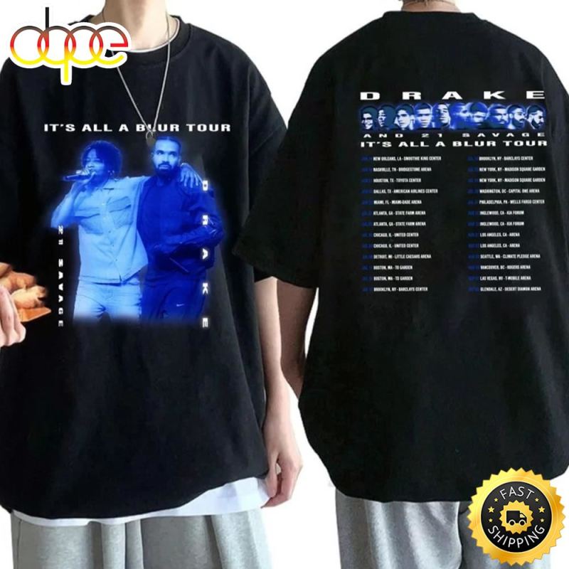 Drake 21 Savage Shirt Drake It s All A Blur Tour 2023 hmtjp9 Drake 21 Savage Shirt, Drake It's All A Blur Tour IDF147489 Idea Fanatic