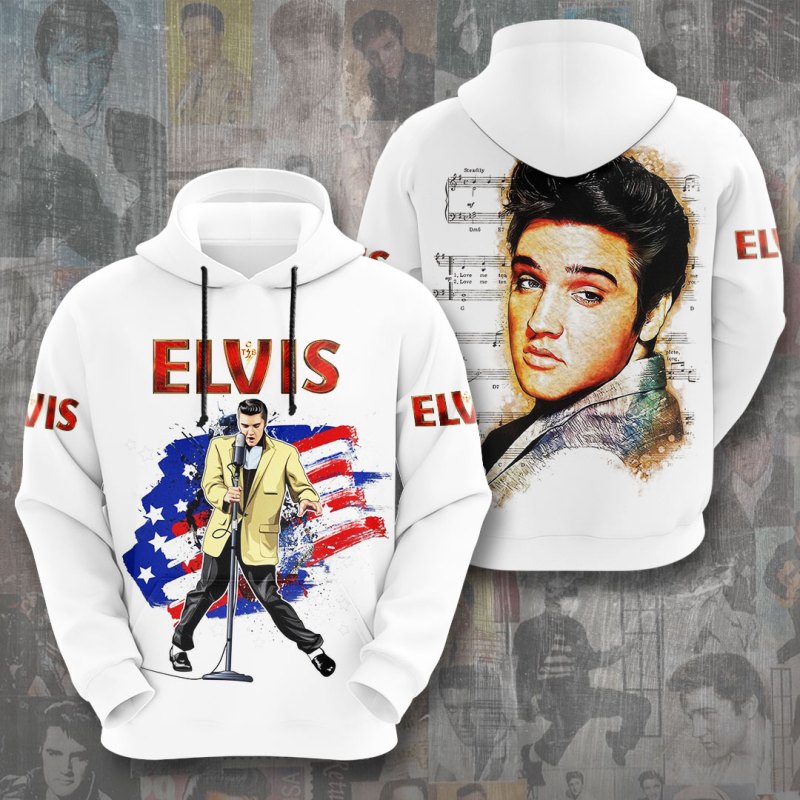 ELVS HOODIE GNE PANH Elvis Presley Combo 3D Apparels IFDDCLEC0508 Idea Fanatic