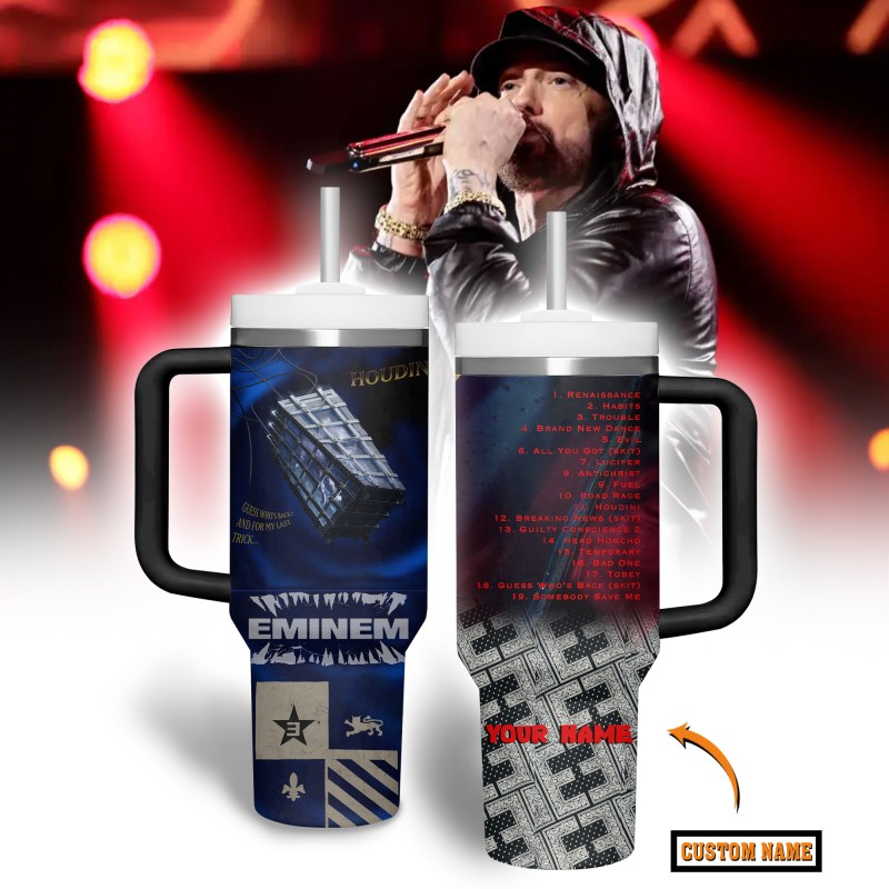 EMM11 Eminem Music Custom 40oz Stainless Steel Tumbler IFDD40OZ0129 Idea Fanatic