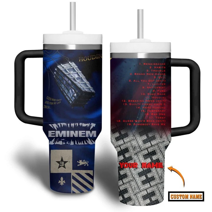 EMM22 Eminem Music Custom 40oz Stainless Steel Tumbler IFDD40OZ0129 Idea Fanatic