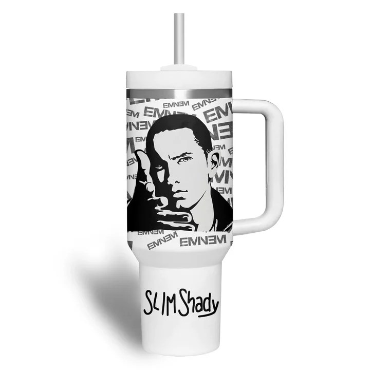 EMM77 Eminem Music Custom 40oz Stainless Steel Tumbler IFDD40OZ0130 Idea Fanatic