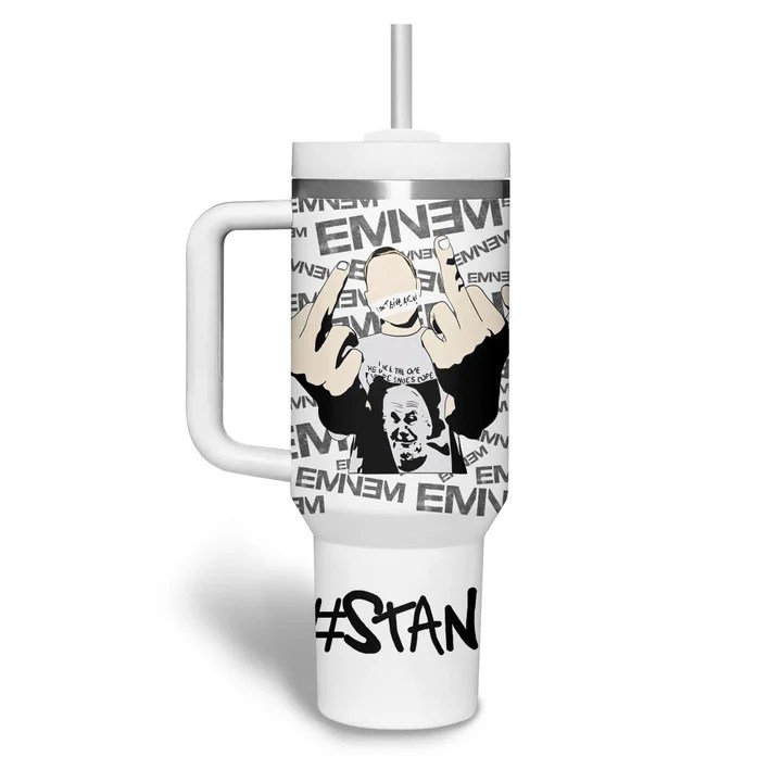 EMM88 Eminem Music Custom 40oz Stainless Steel Tumbler IFDD40OZ0130 Idea Fanatic