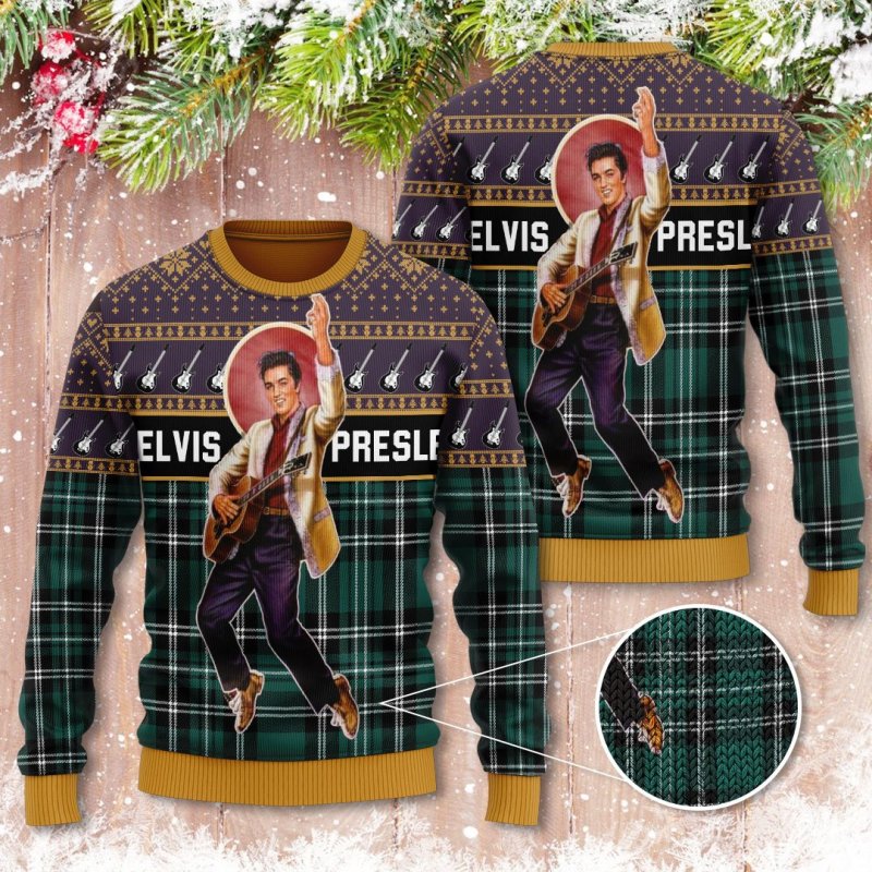 EP Ugly Sweater NGHIAVT0958 PANH Elvis Presley Premium Ugly Christmas Sweater IFDDUSW0193 Idea Fanatic