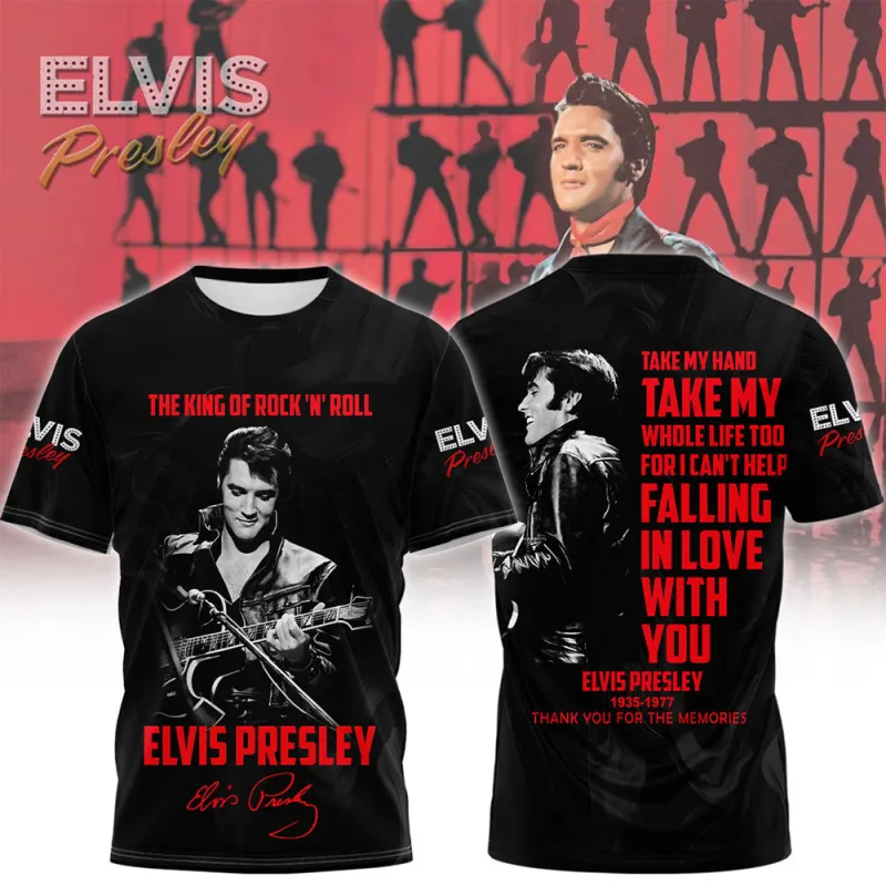 EP010424LNQ7VKH mk ts Elvis Presley The King Of Rock N Roll 3D Hoodie Shirt EP010424LNQ7VKH Idea Fanatic