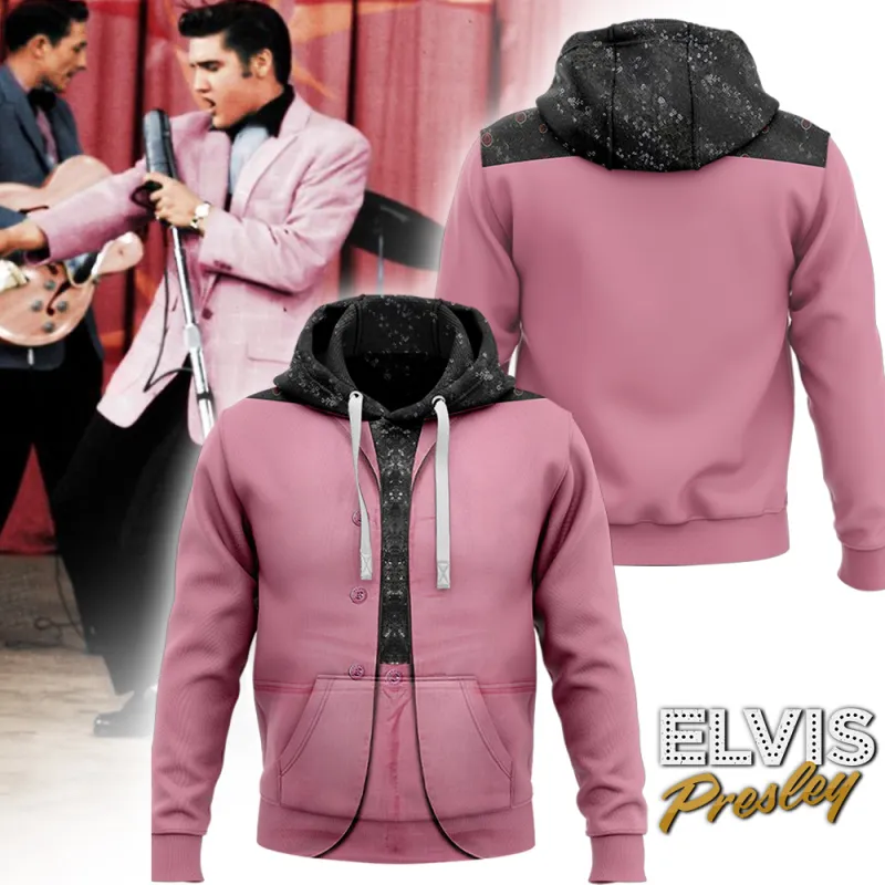 EP050324LNQ16TTT mk2 Elvis Presley Pink Custom Hoodie Shirt EP050324LNQ16TTT Idea Fanatic