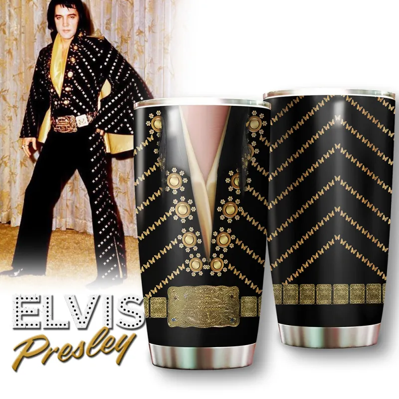 EP070324LNQ7DKD mk1 Elvis Presley Black Butterfly Tumbler EP070324LNQ7DKD Idea Fanatic