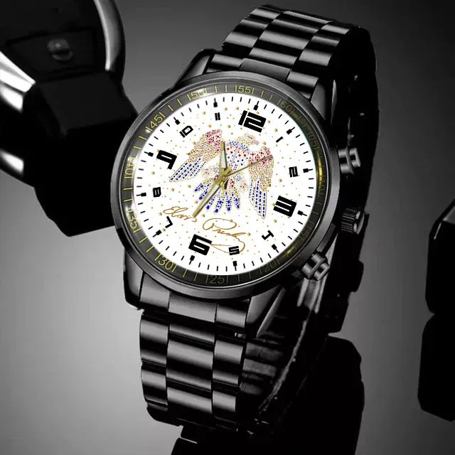 EP12012023M2VKH 2 1 Elvis Presley Black Stainless Steel Hand Watch IDF871319 Idea Fanatic