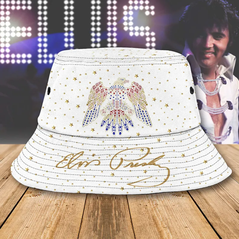 EP150124LNQ12VKH mk 1 1 Elvis Presley Eagle Rhinestones Bucket Hat EP150124LNQ12VKH Idea Fanatic