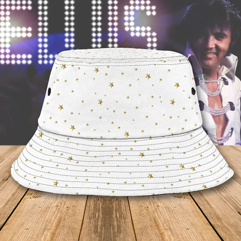 EP150124LNQ12VKH mk back 1 Elvis Presley Eagle Rhinestones Bucket Hat EP150124LNQ12VKH Idea Fanatic