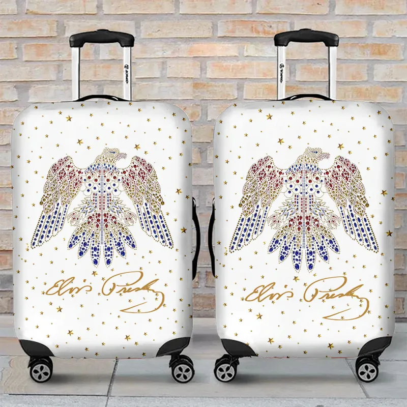 EP150124LNQ1TTT mk2 1 Elvis Presley Eagle Rhinestones Luggage Cover IDF871369 Idea Fanatic