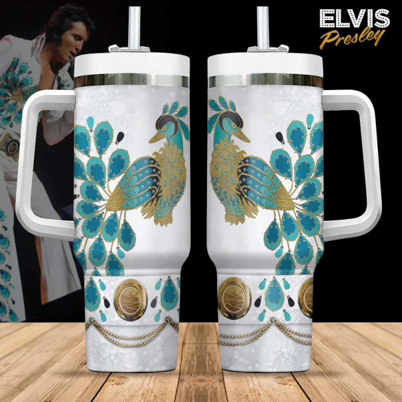 EP150324LNQ8TTT mk1 Elvis Presley Peacock Costume Design Vacuum Insulated Stanley Tumbler EP150324LNQ8TTT Idea Fanatic