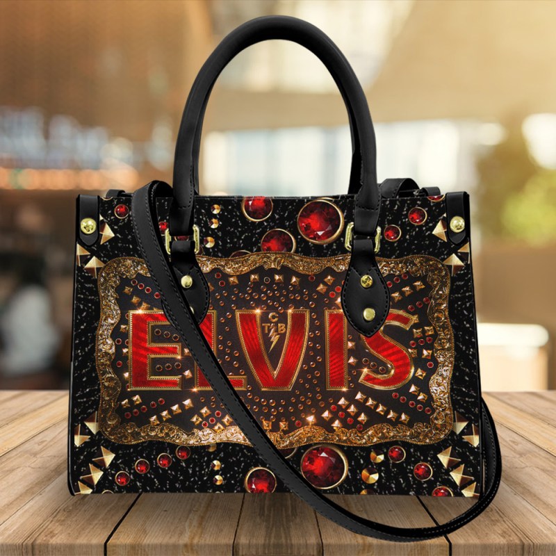 EP170124LNQ13TTT mk3 black 1 Elvis Presley Rhinestones Leather HandBag IDF871890 Idea Fanatic